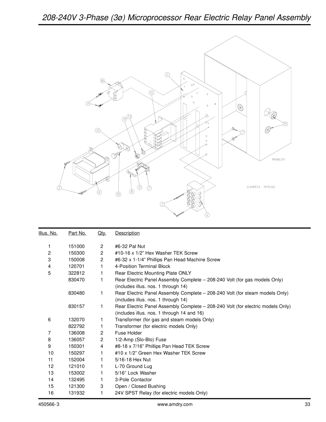 American Dryer Corp ML-758 manual 