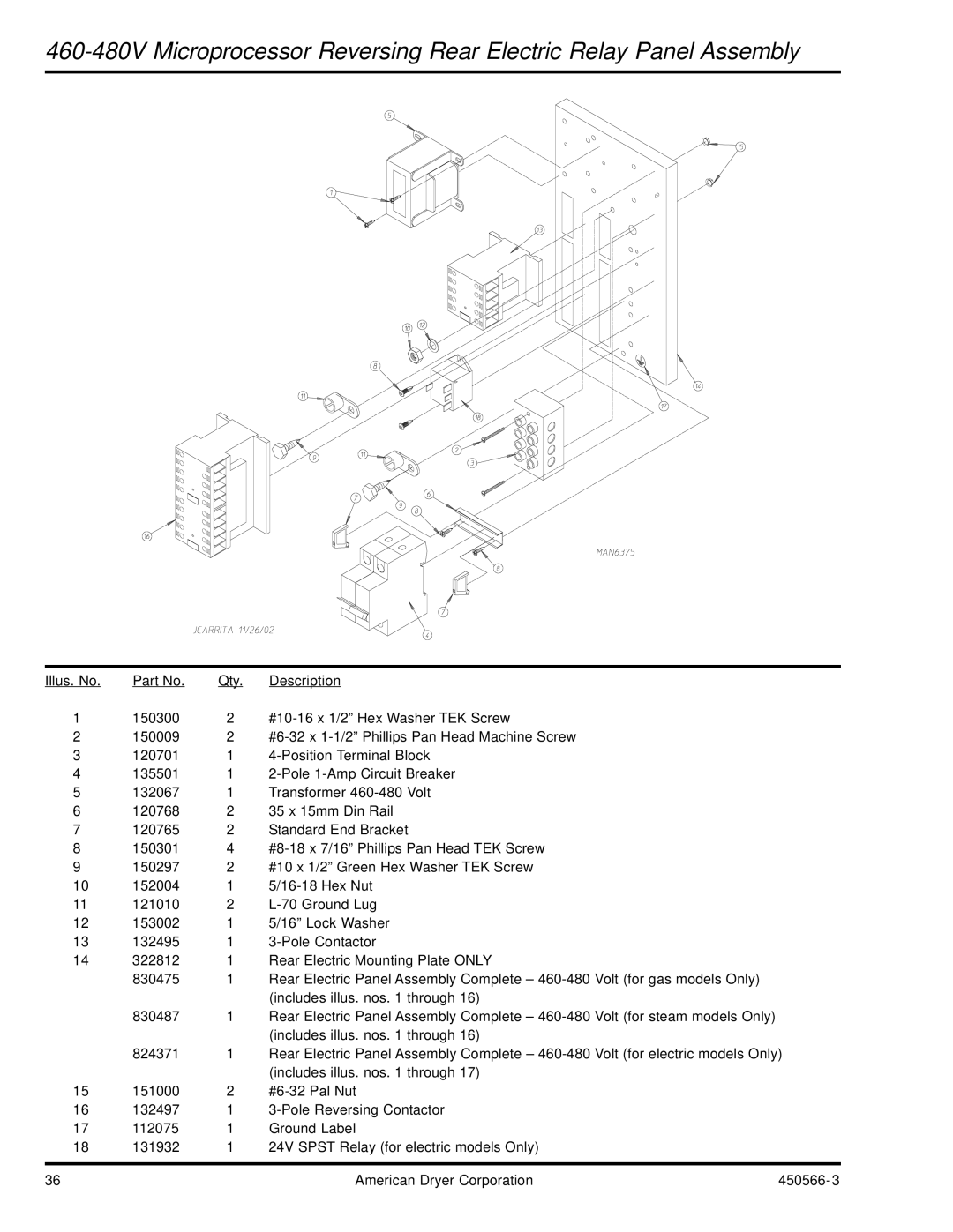 American Dryer Corp ML-758 manual 