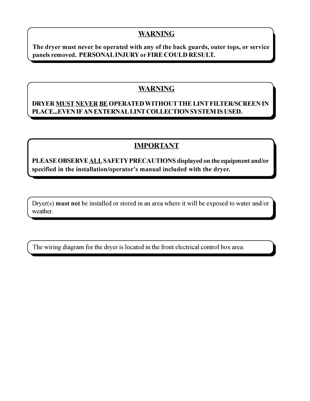 American Dryer Corp ML-75HS installation manual 