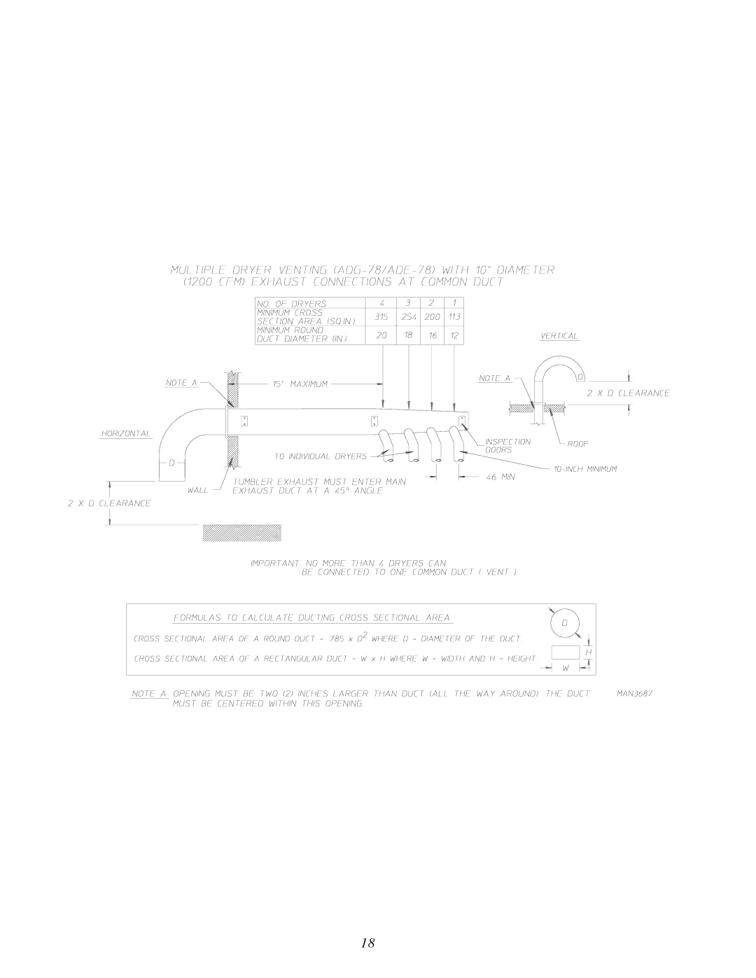 American Dryer Corp ML-78 installation manual 