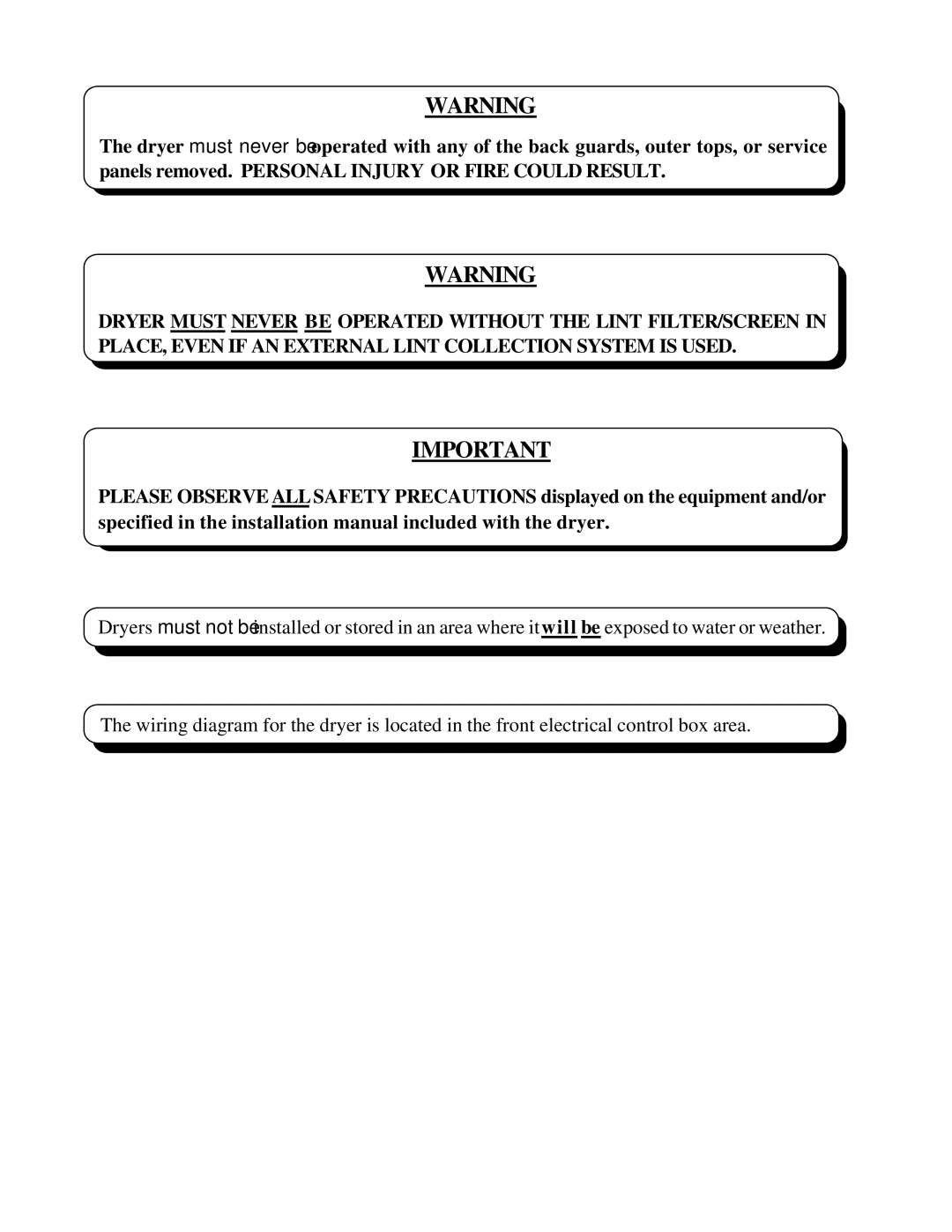 American Dryer Corp ML-78II installation manual 