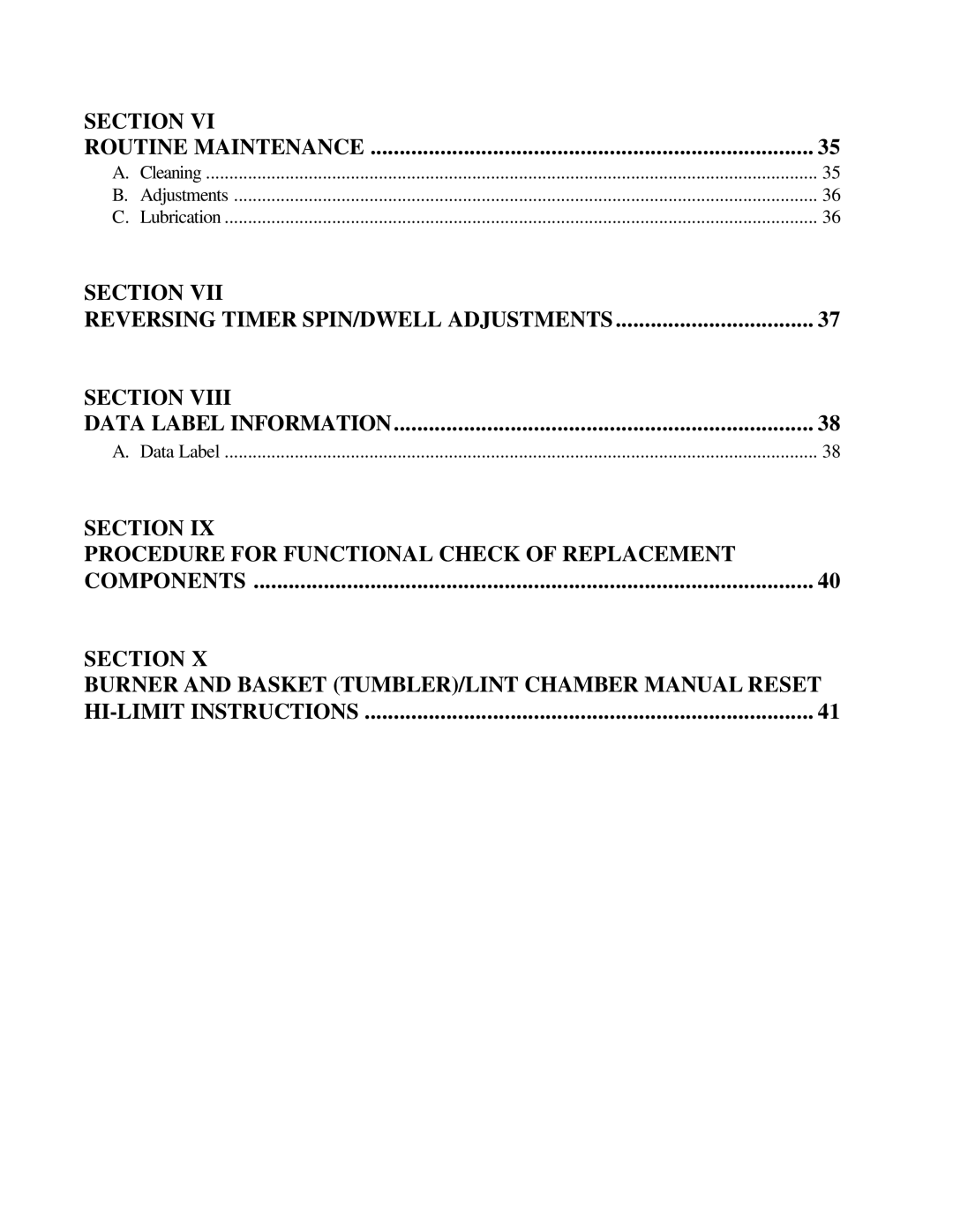 American Dryer Corp ML-78II installation manual Section Routine Maintenance 