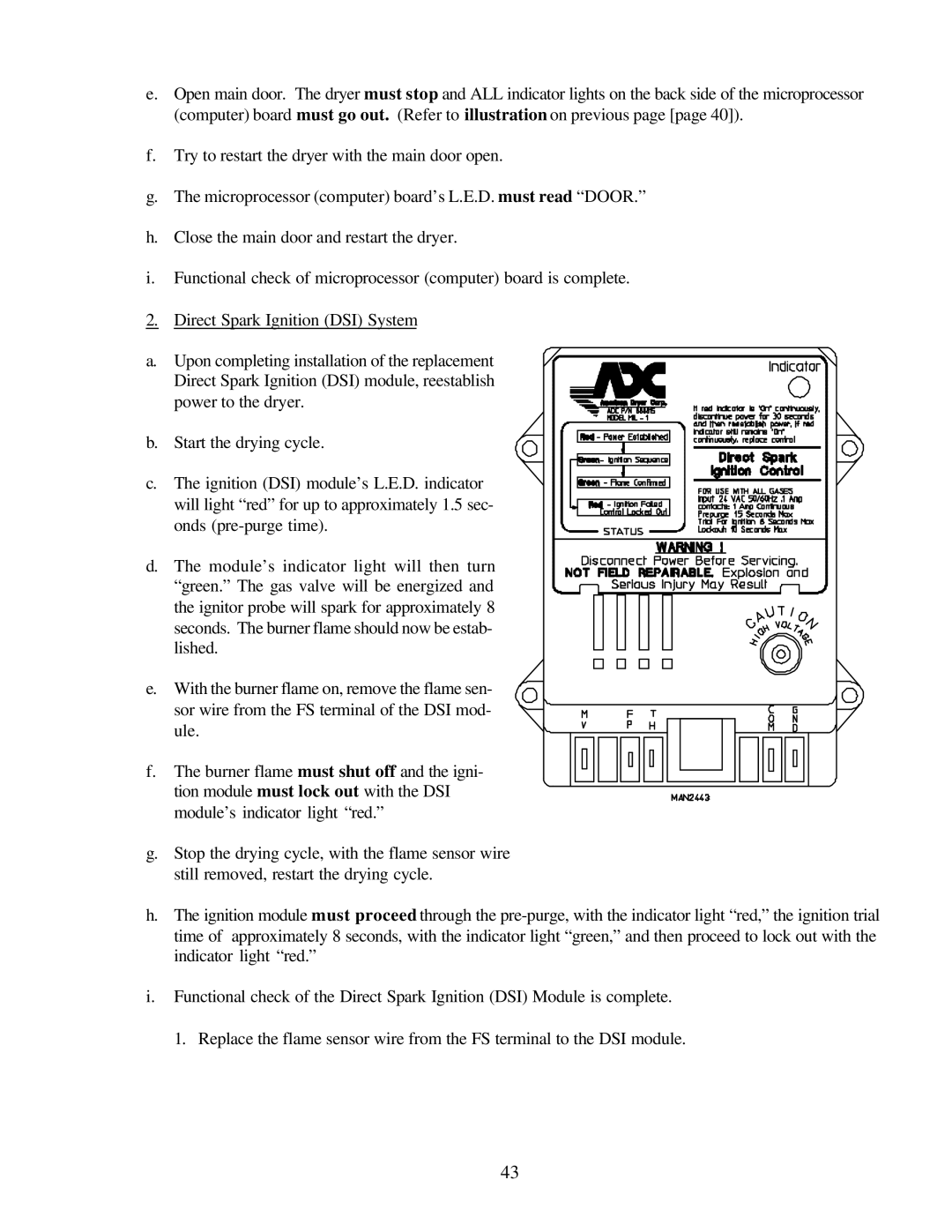 American Dryer Corp ML-79 manual 