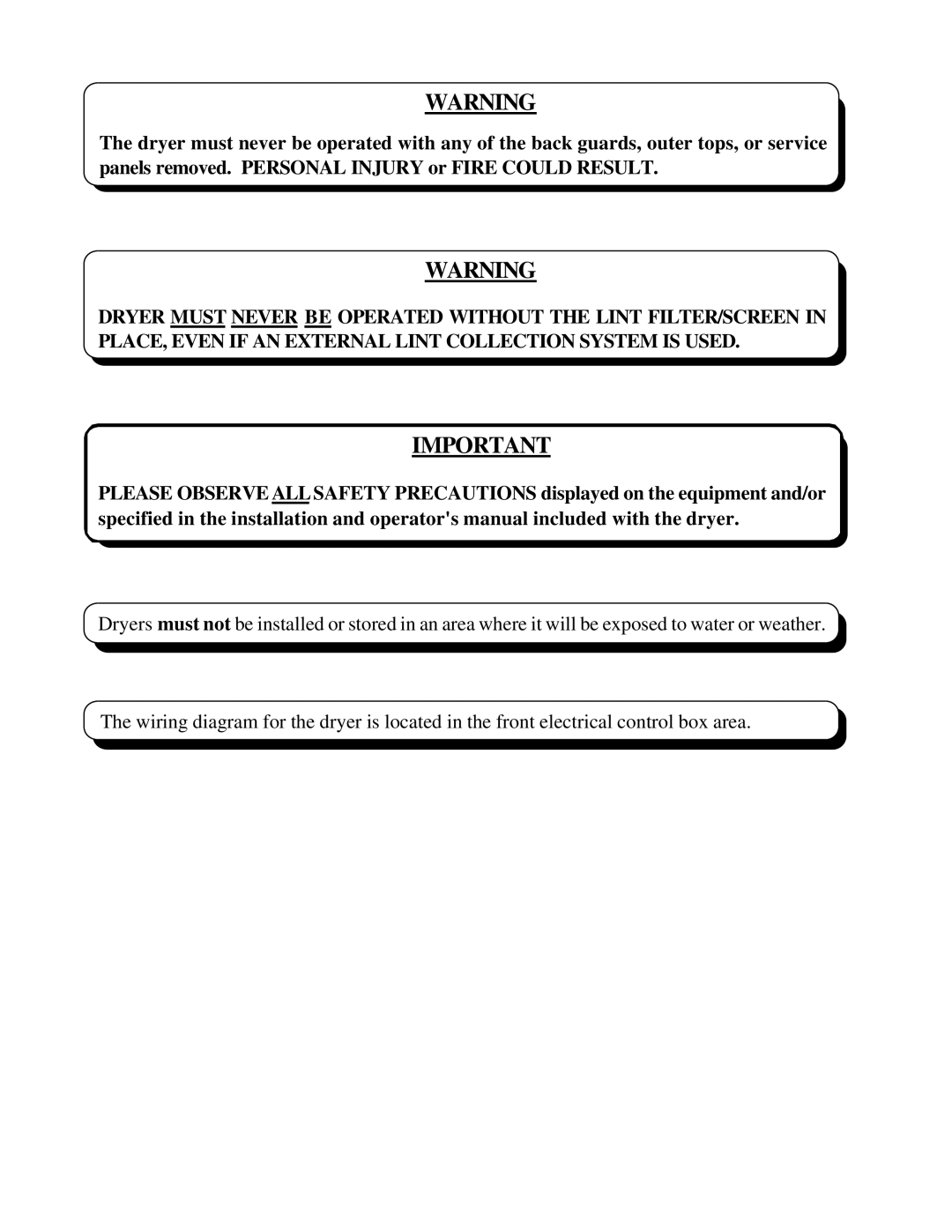 American Dryer Corp ML-96HS installation manual 