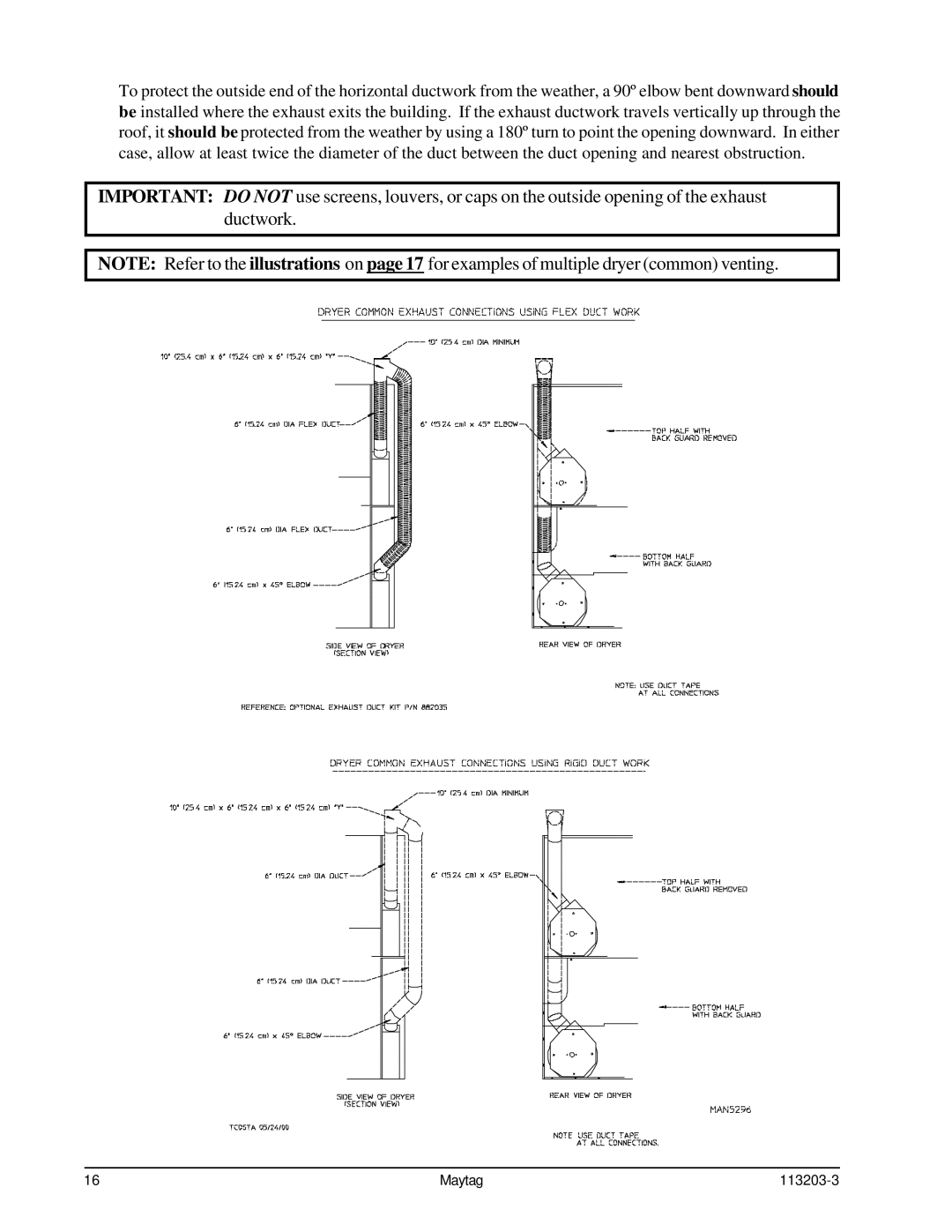 American Dryer Corp MLG31PCB installation manual Maytag 113203-3 