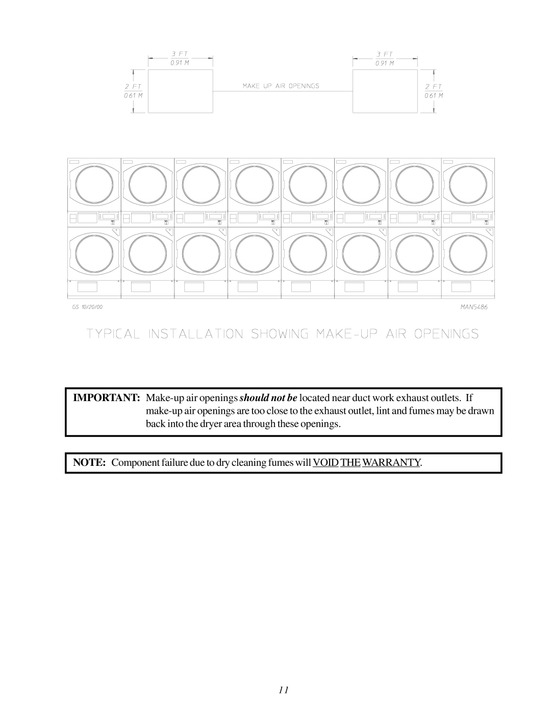 American Dryer Corp MLG32PD3 installation manual 