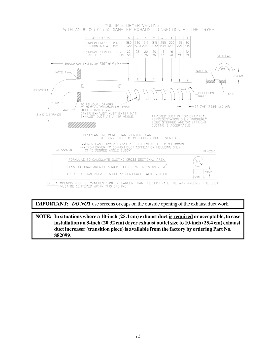 American Dryer Corp MLG32PD3 installation manual 882099 