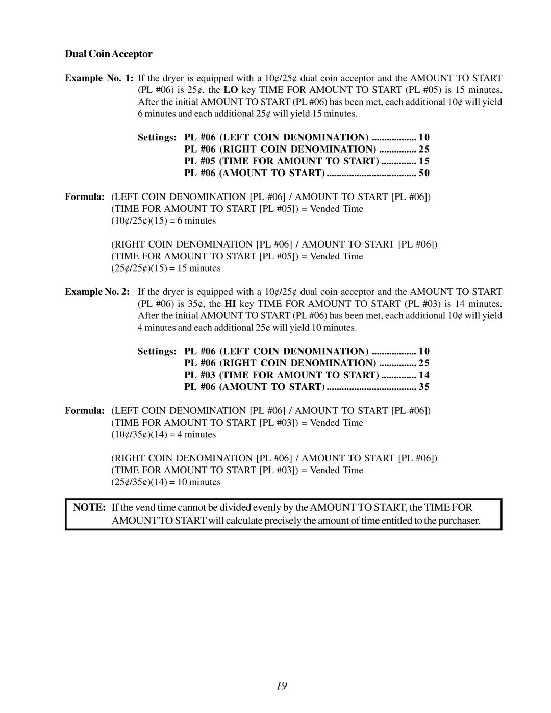 American Dryer Corp None user manual Dual CoinAcceptor 