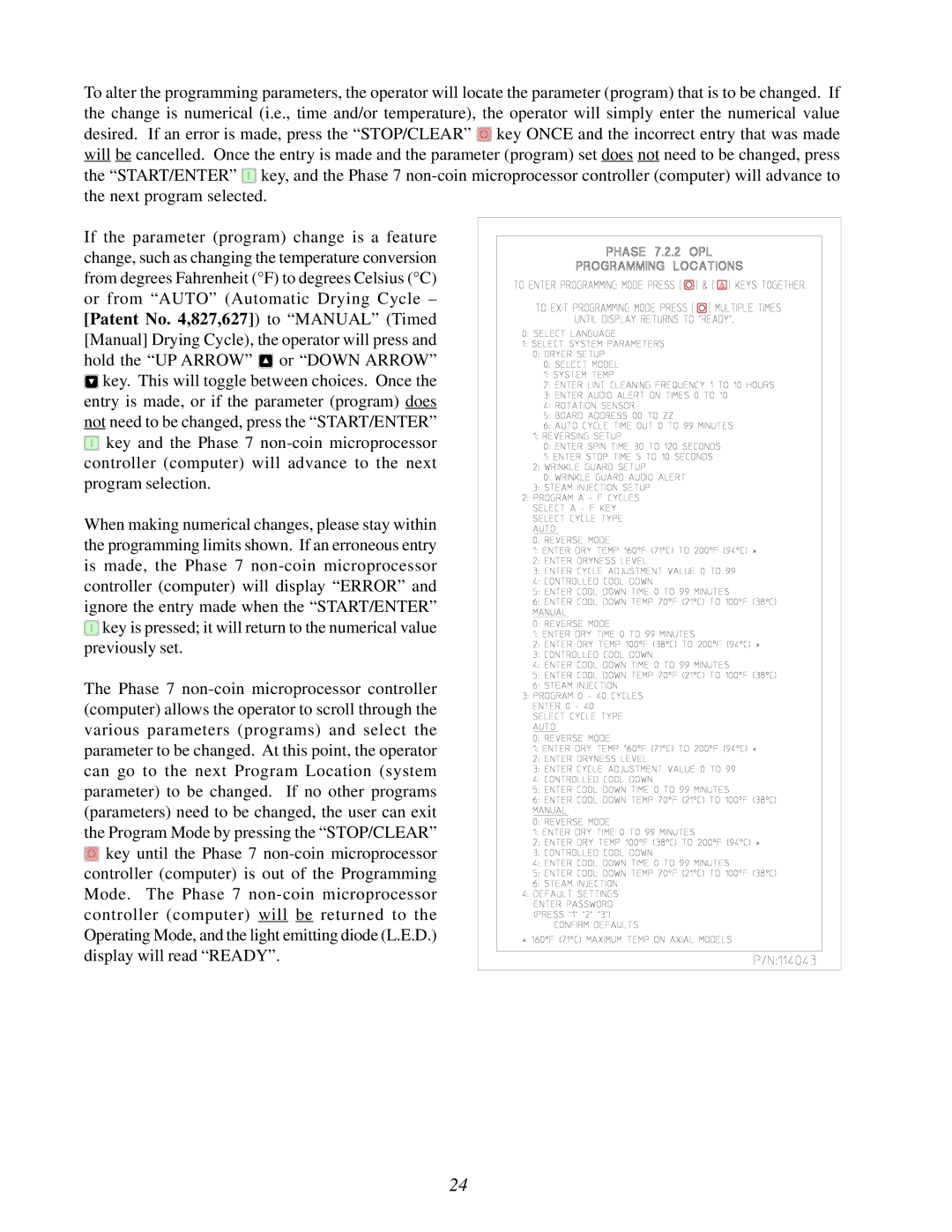 American Dryer Corp Phase 7.2.2 user manual 