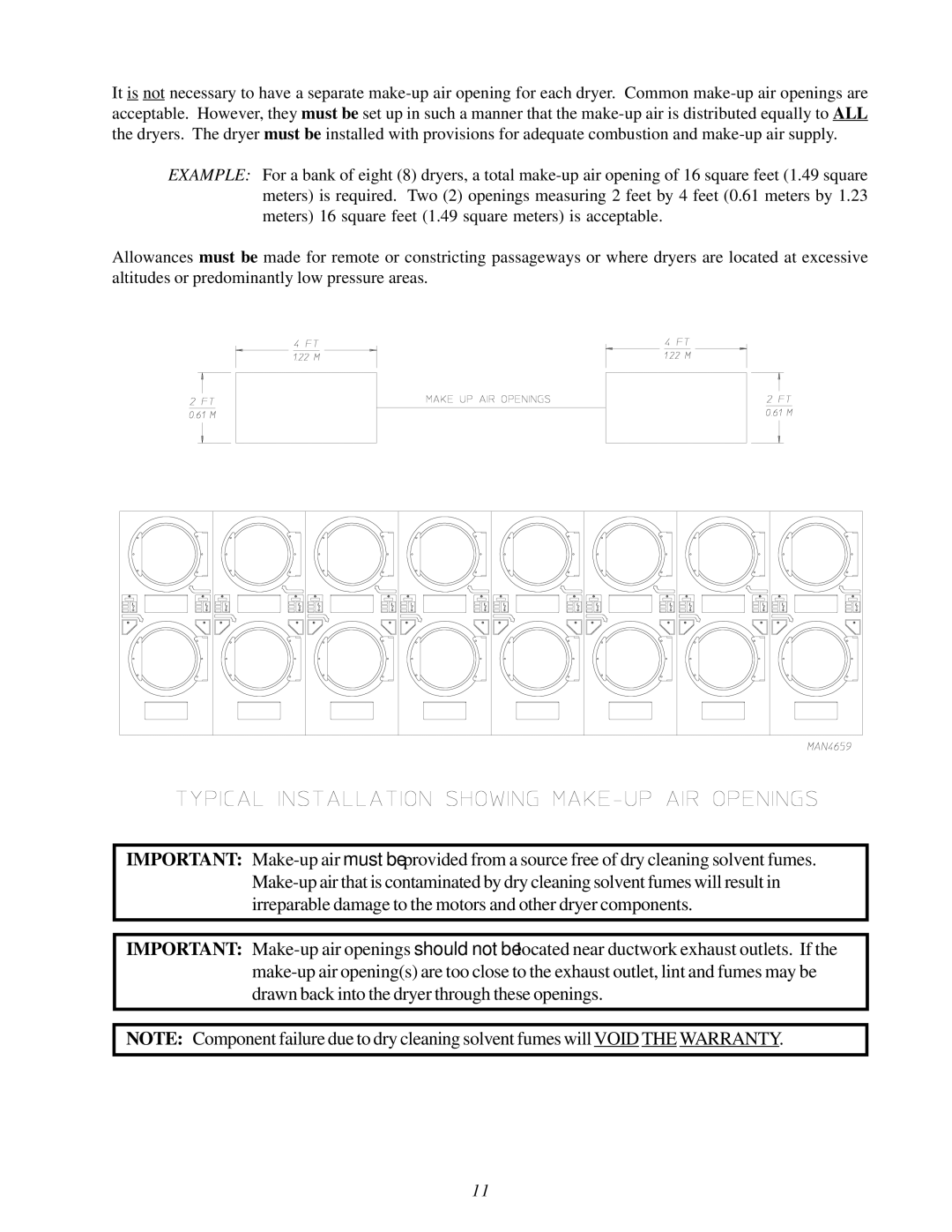 American Dryer Corp ADG-530D II, WDA-530D II installation manual 