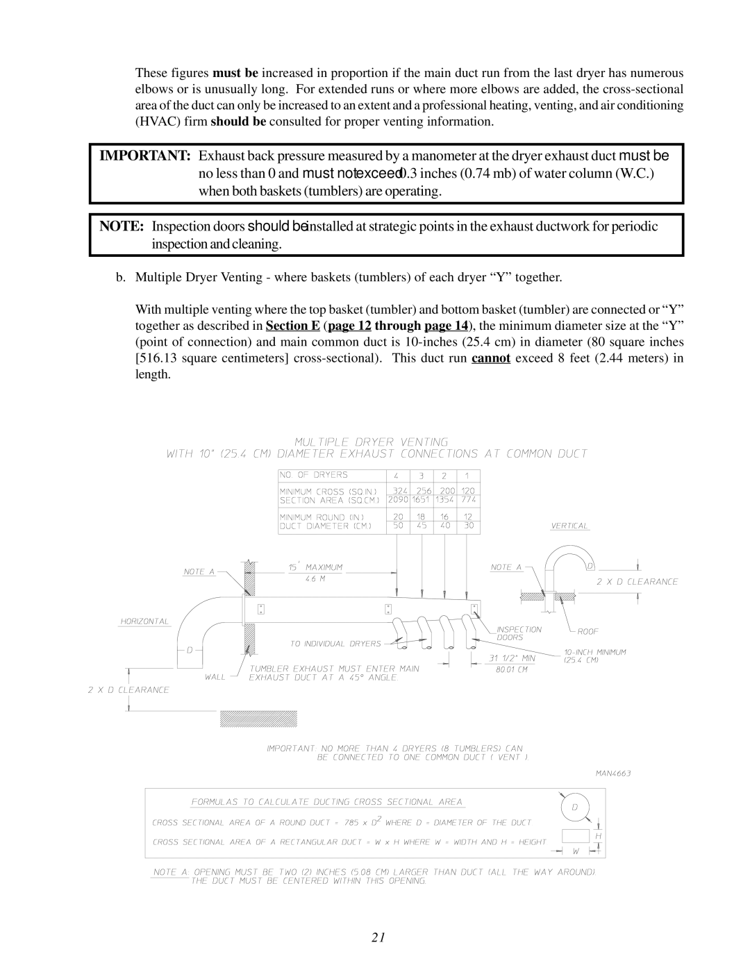 American Dryer Corp ADG-530D II, WDA-530D II installation manual 