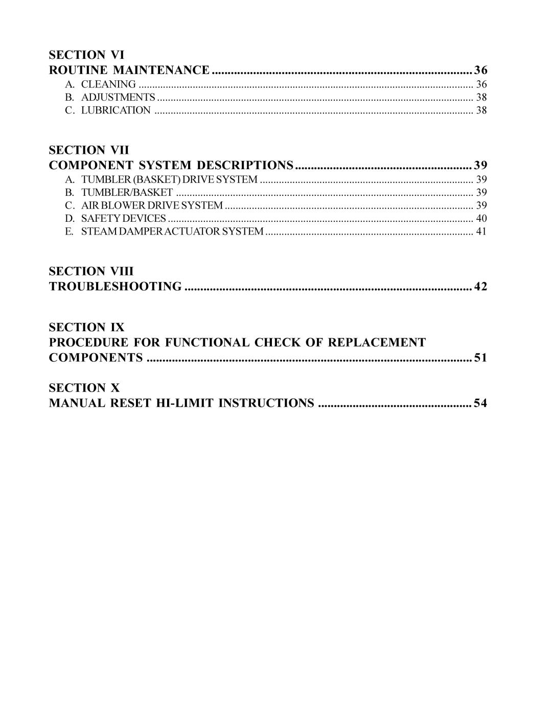 American Dryer ML-200 manual Section Procedure for Functional Check of Replacement 