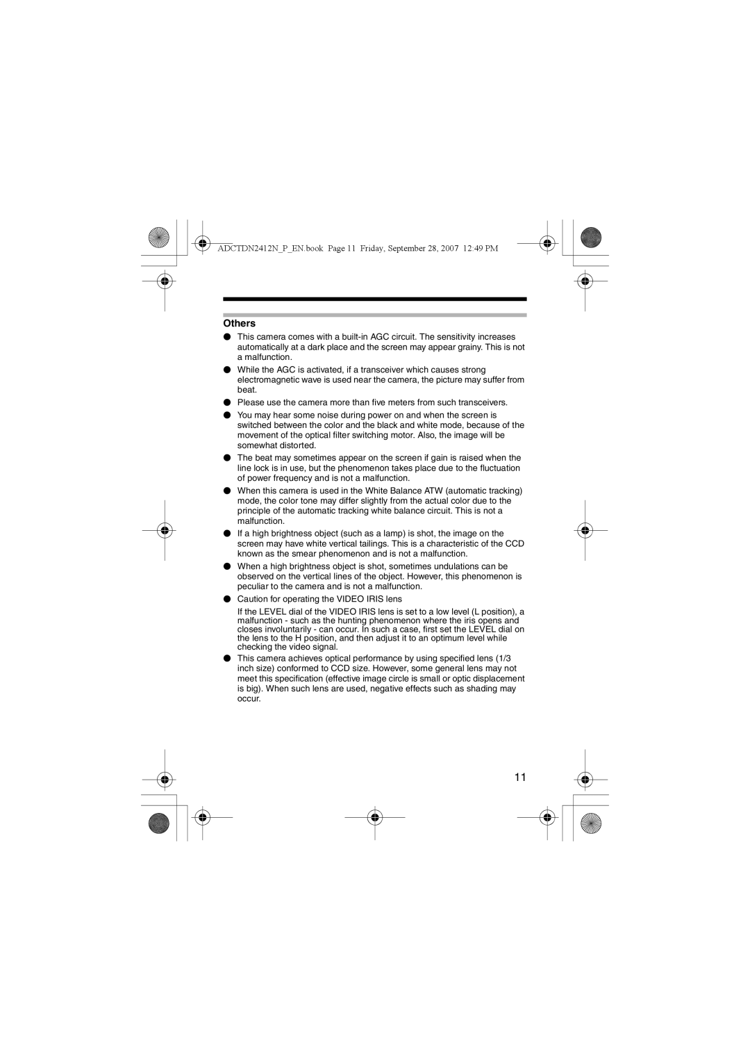 American Dynamics ADCTDN2412P, ADCTDN2412N, ADCTDN0230P manual Others 