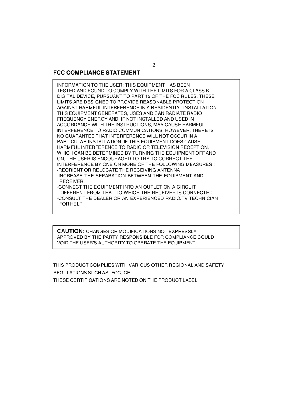 American Dynamics ADMNLCD20 instruction manual FCC Compliance Statement 