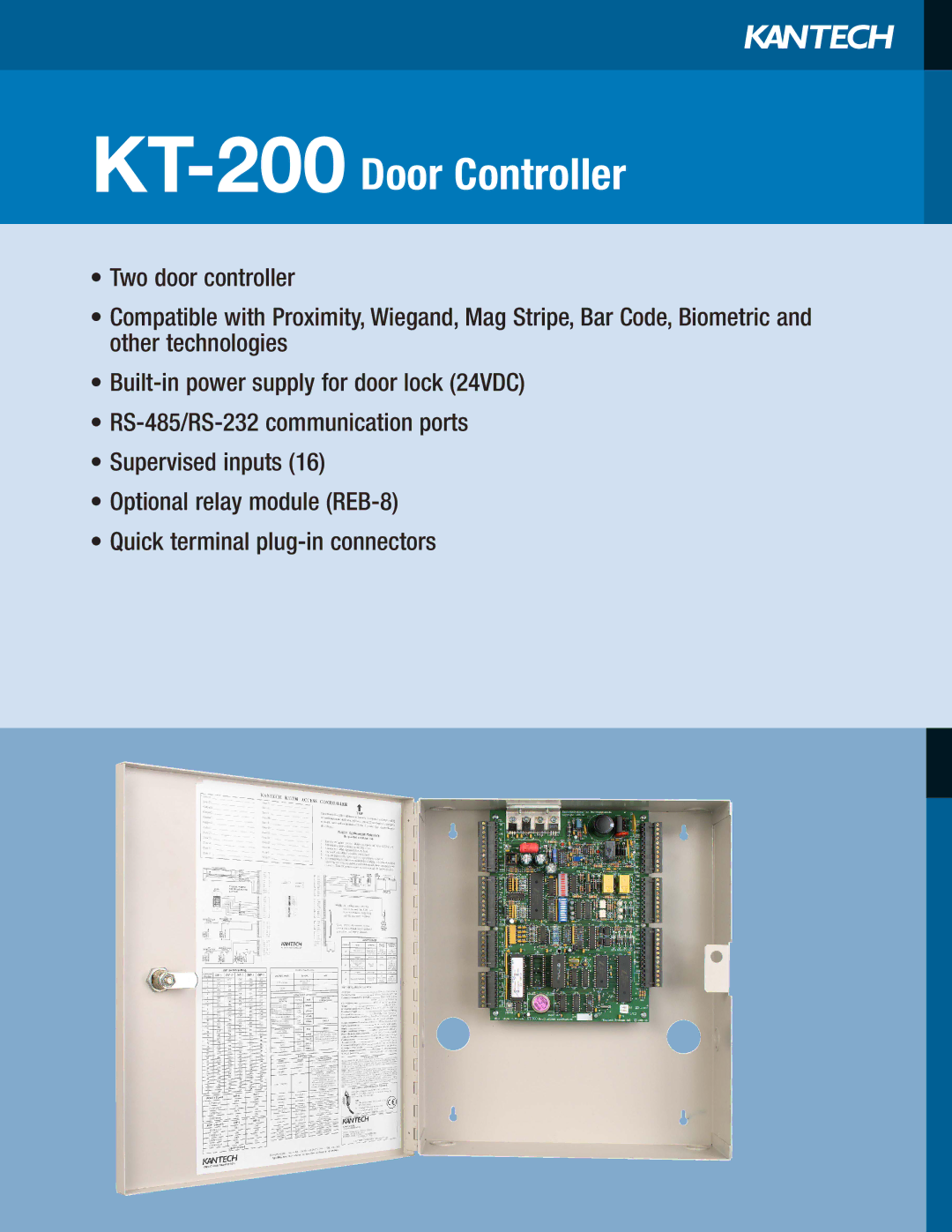 American Dynamics manual KT-200Door Controller 