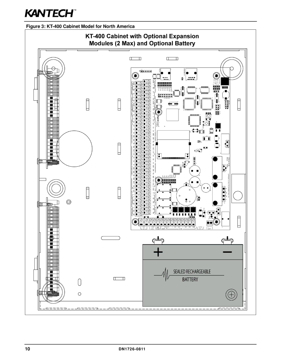 American Dynamics installation manual KT-400 Cabinet Model for North America 