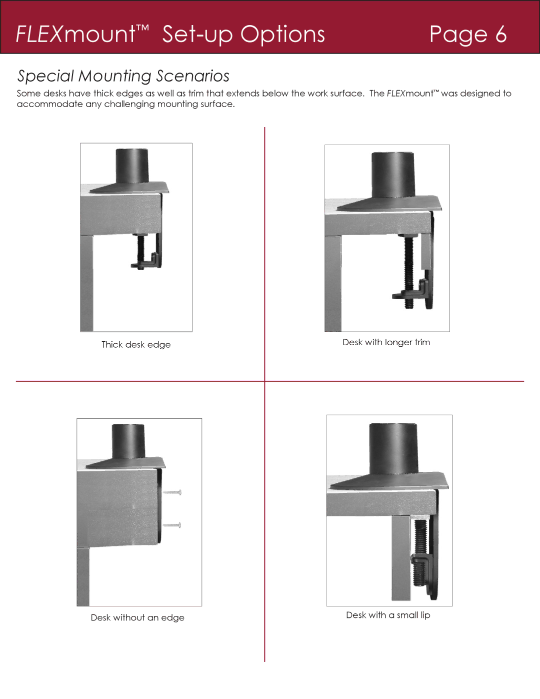 American Innovative 7506, 7045, 7000, 3545, 3500 installation instructions Special Mounting Scenarios 