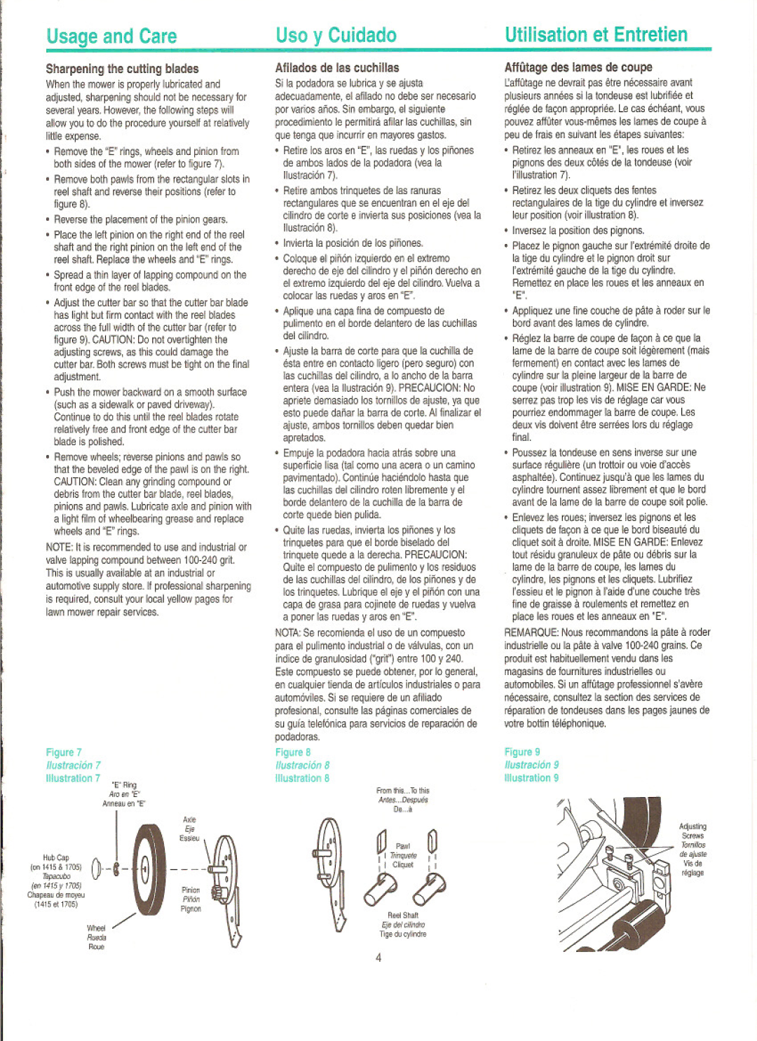 American Lawn Mower Co 1705-16, 1415-16, 1414-16 manual 