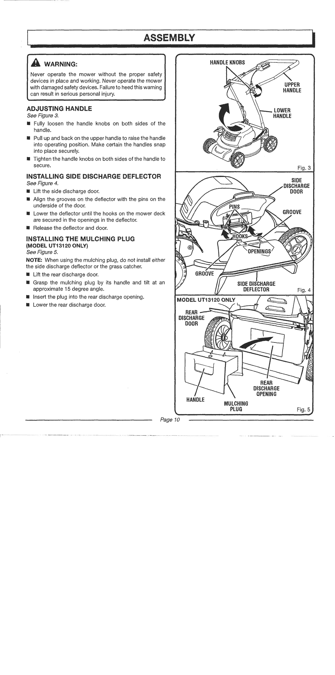 American Lawn Mower Co UT13120, UT13118 manual 