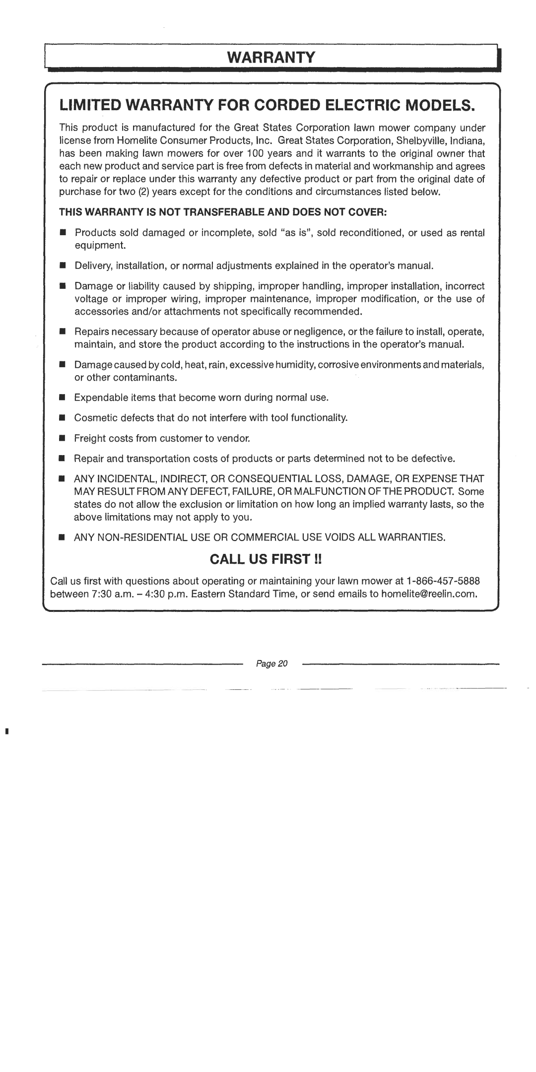 American Lawn Mower Co UT13120, UT13118 manual 