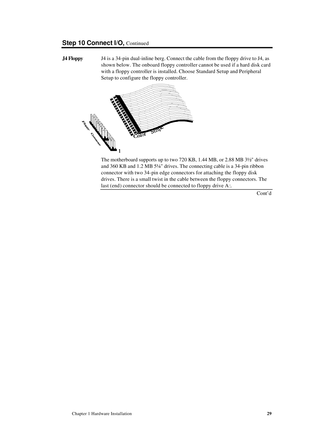 American Megatrends MAN-758 manual J4 Floppy 