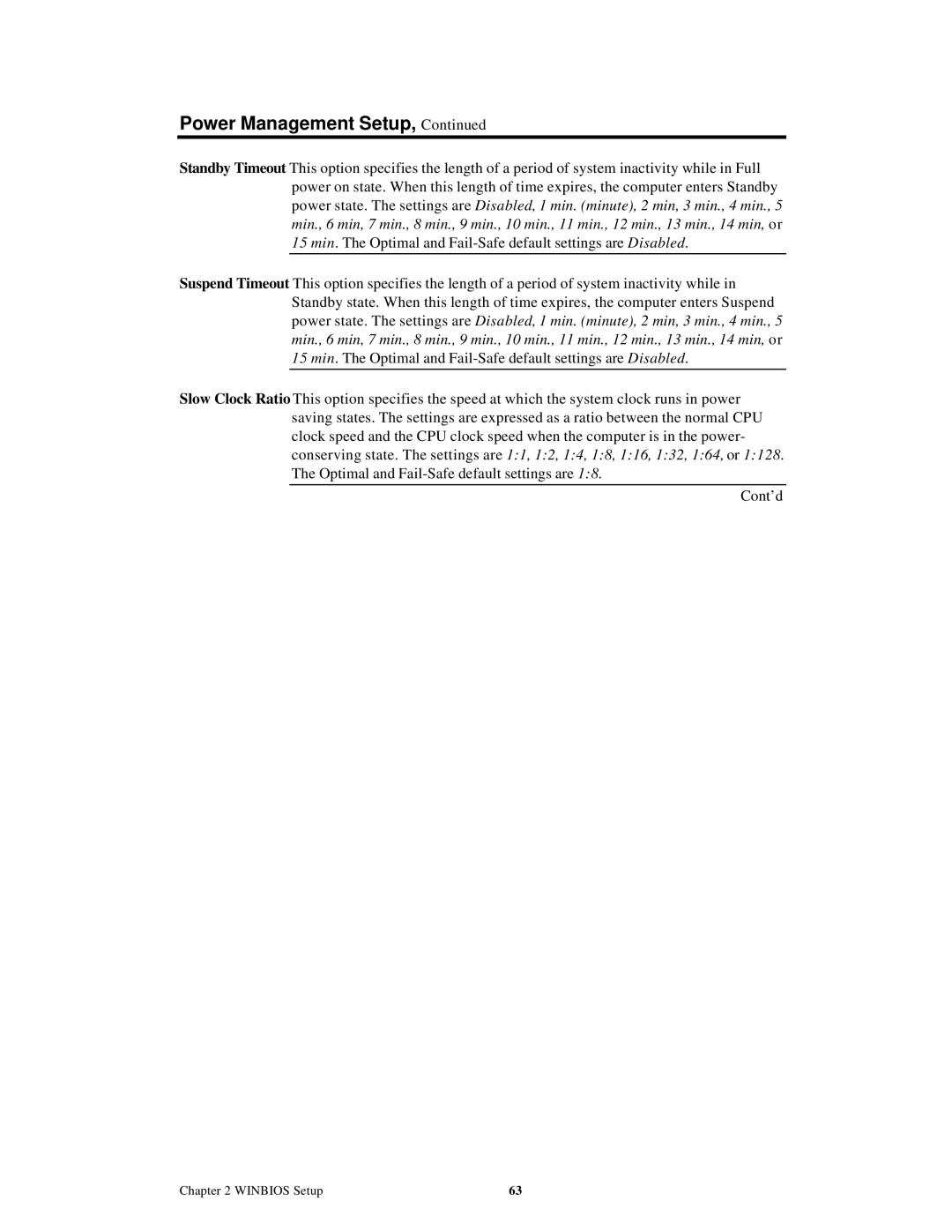 American Megatrends MAN-758 manual Power Management Setup 