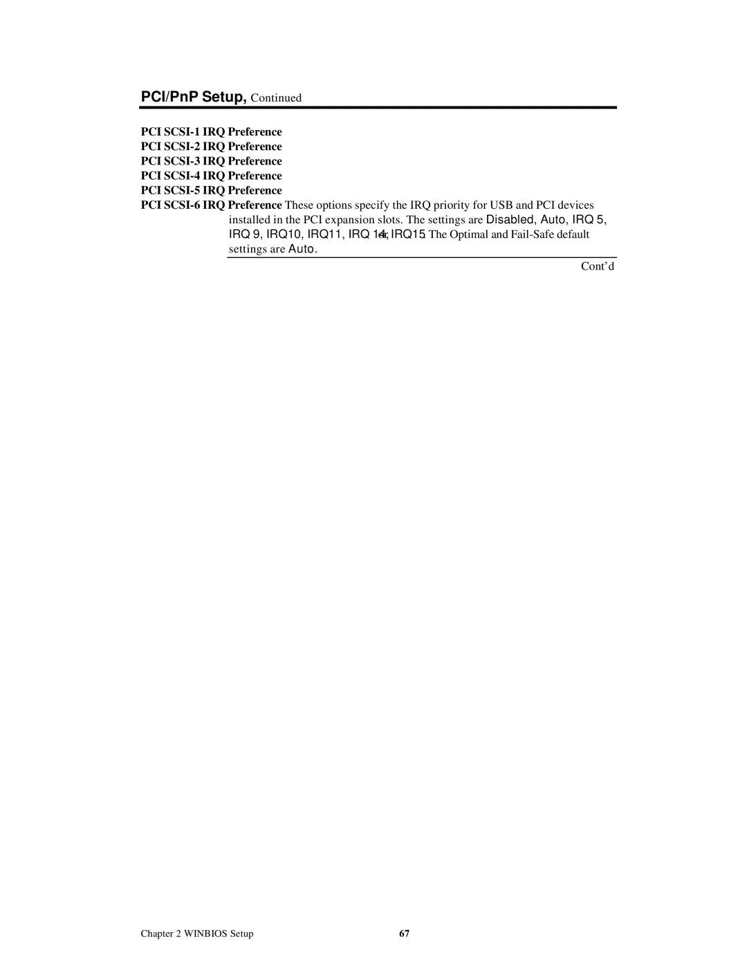 American Megatrends MAN-758 manual PCI/PnP Setup 