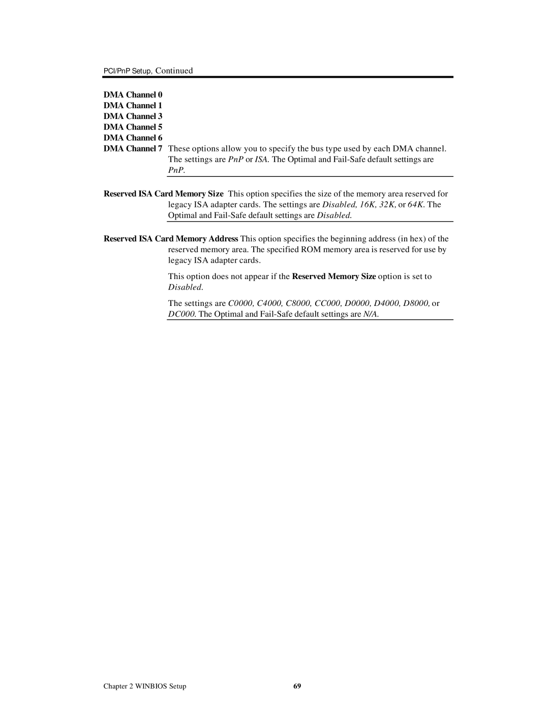 American Megatrends MAN-758 manual DMA Channel 