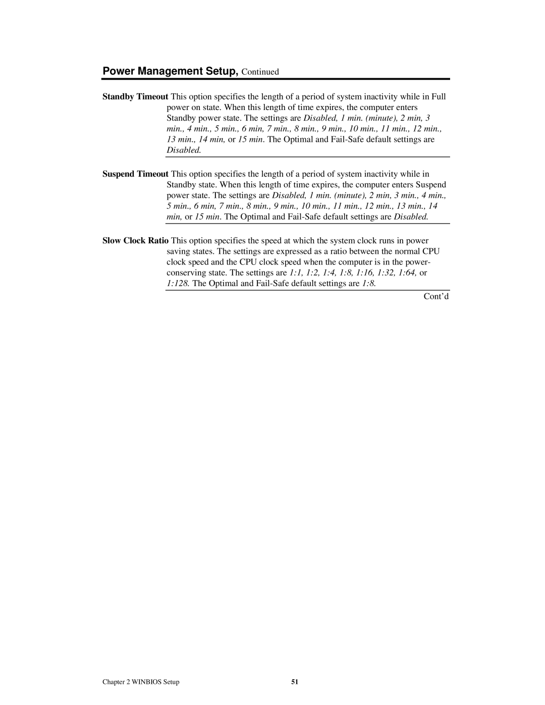 American Megatrends MAN-759 manual Power Management Setup 