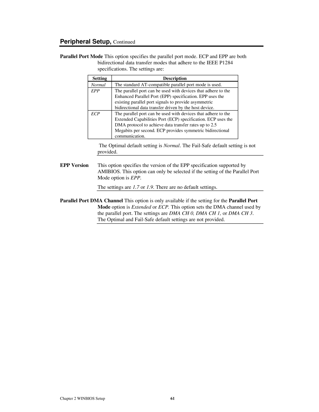 American Megatrends MAN-759 manual Epp 