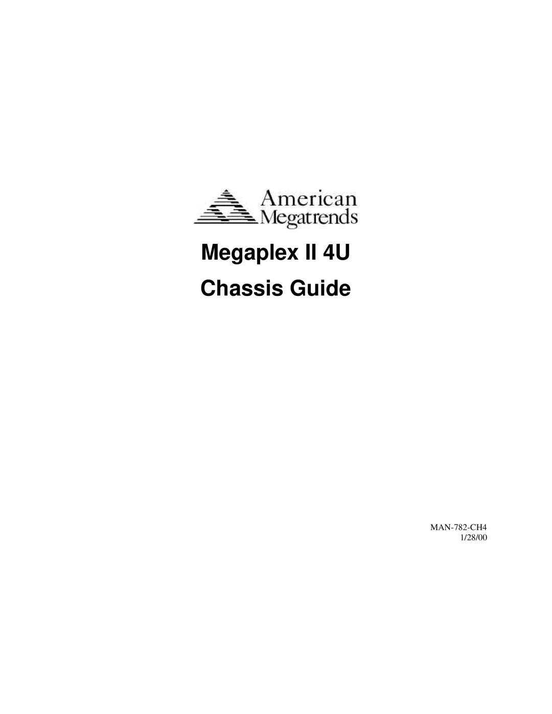 American Megatrends MAN-782-CH4 manual Megaplex II 4U Chassis Guide 