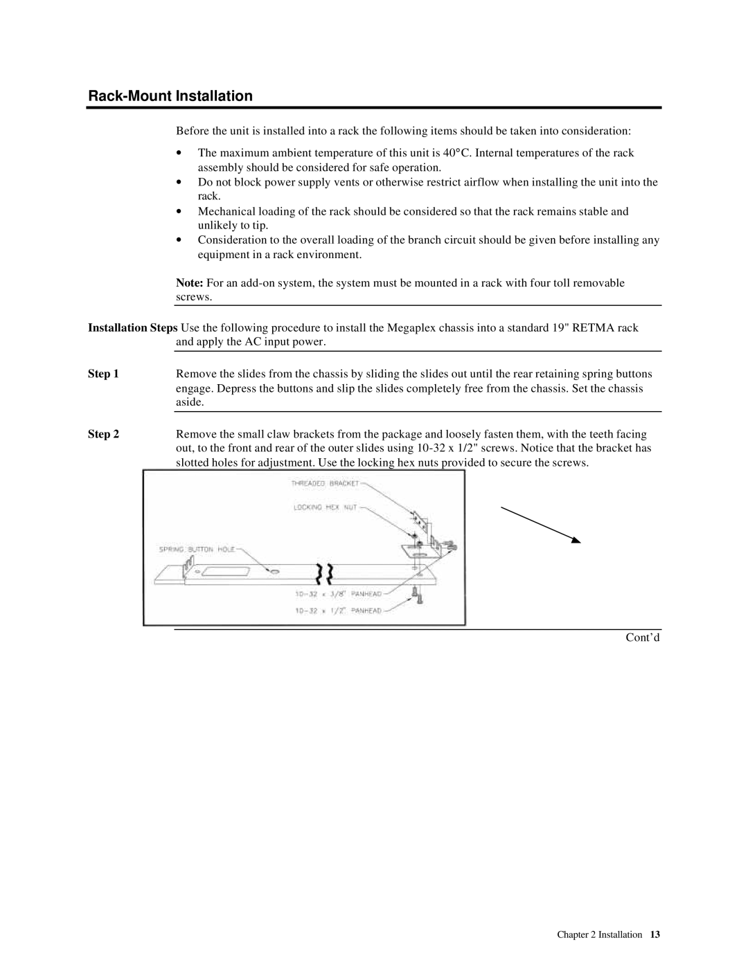 American Megatrends MAN-782-CH4 manual Rack-Mount Installation 