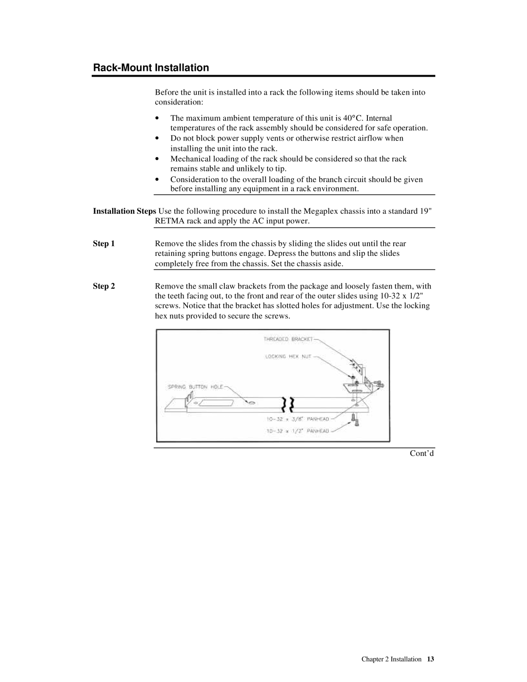 American Megatrends MAN-782-CH9 manual Rack-Mount Installation 