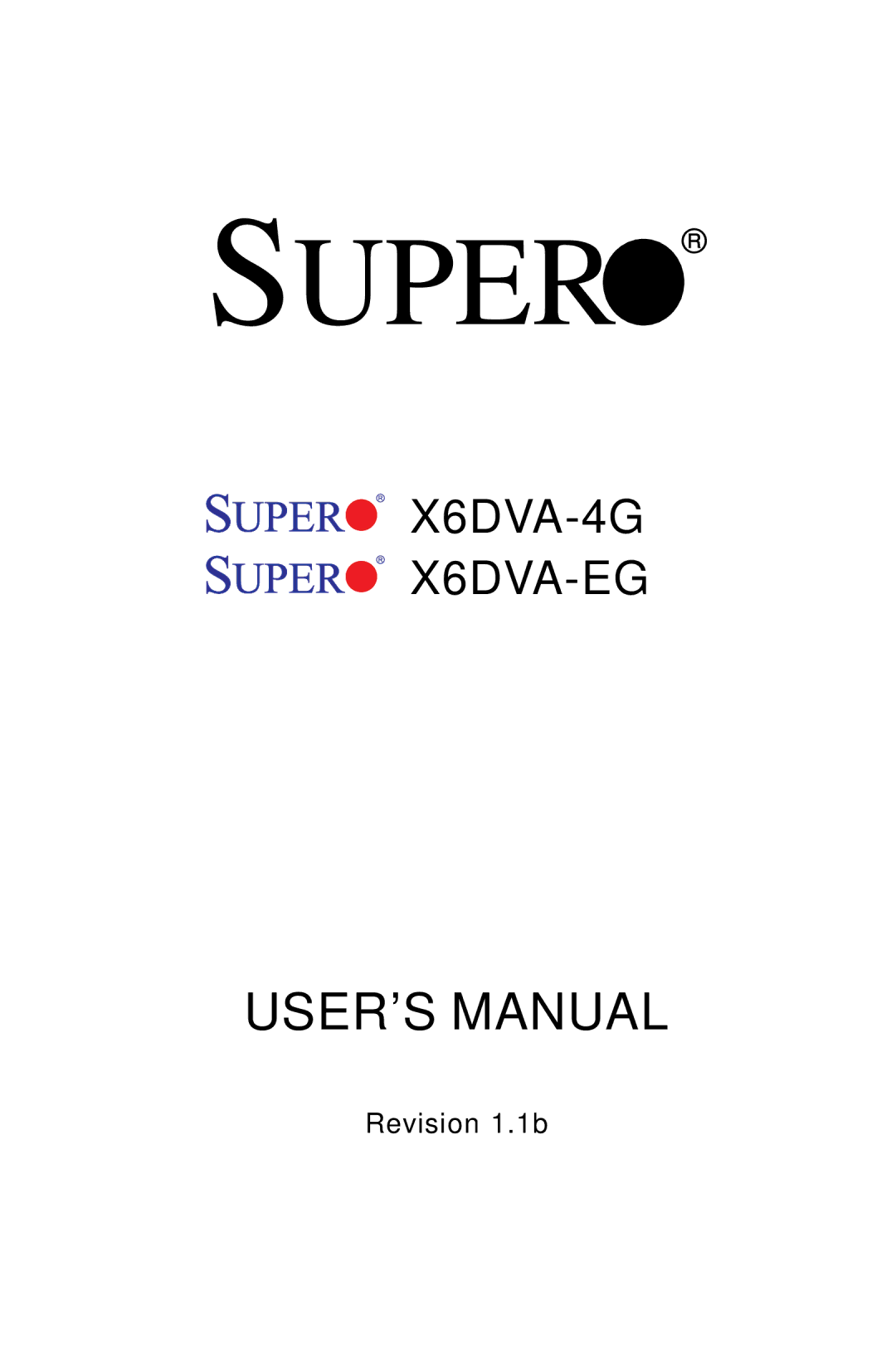 American Megatrends X6DVA-EG, X6DVA-4G user manual Super 