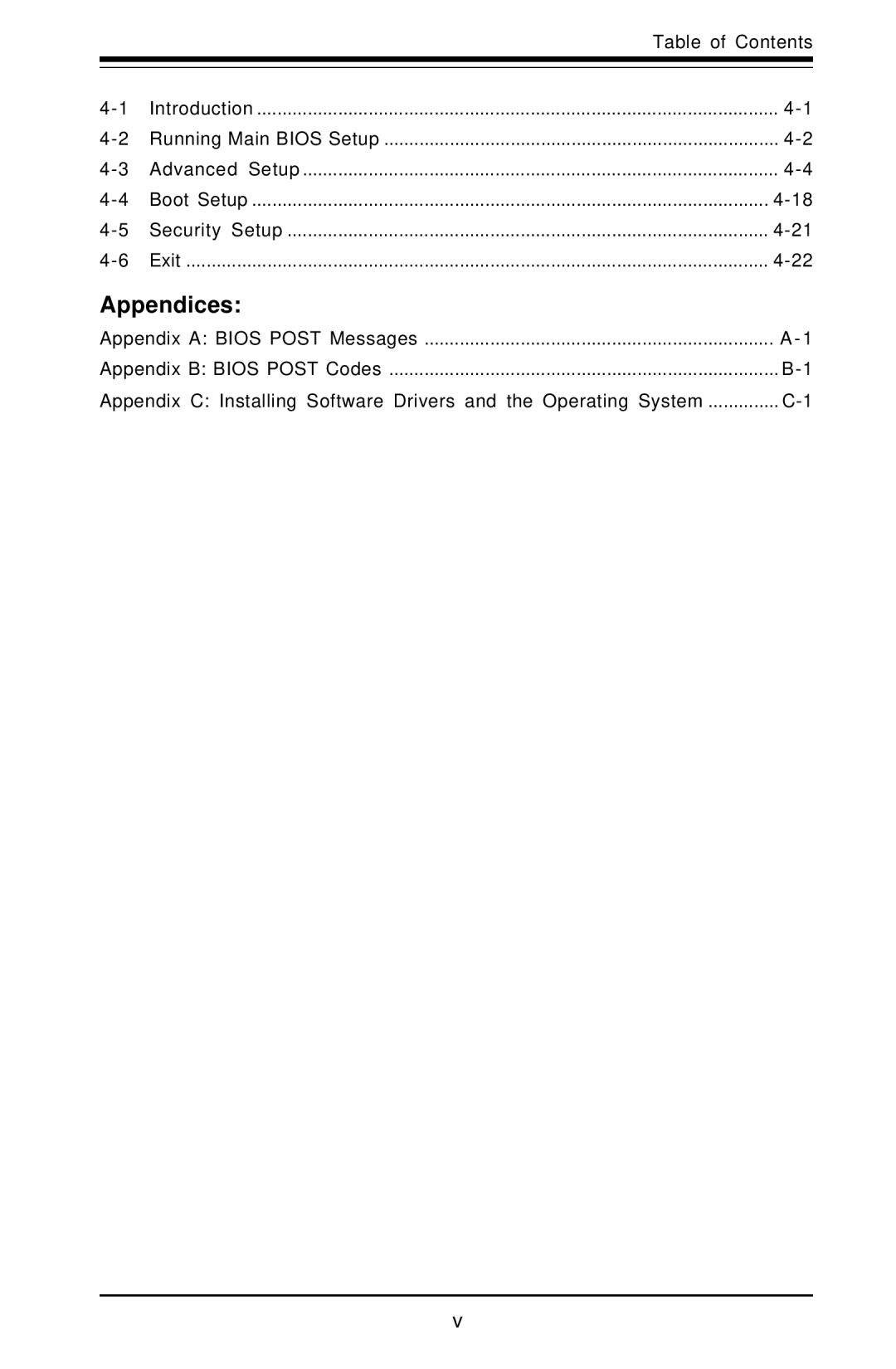 American Megatrends X6DVA-EG, X6DVA-4G user manual Appendices, Introduction, Advanced Setup Boot Setup 