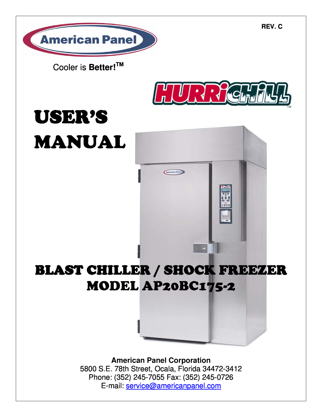 American Panel AP20BC175-2 user manual American Panel Corporation, Rev. C, User’S Manual, Cooler is Better!TM 