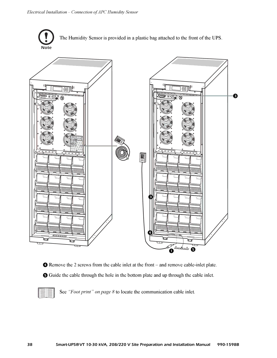 American Power Conversion 208/220 installation manual   