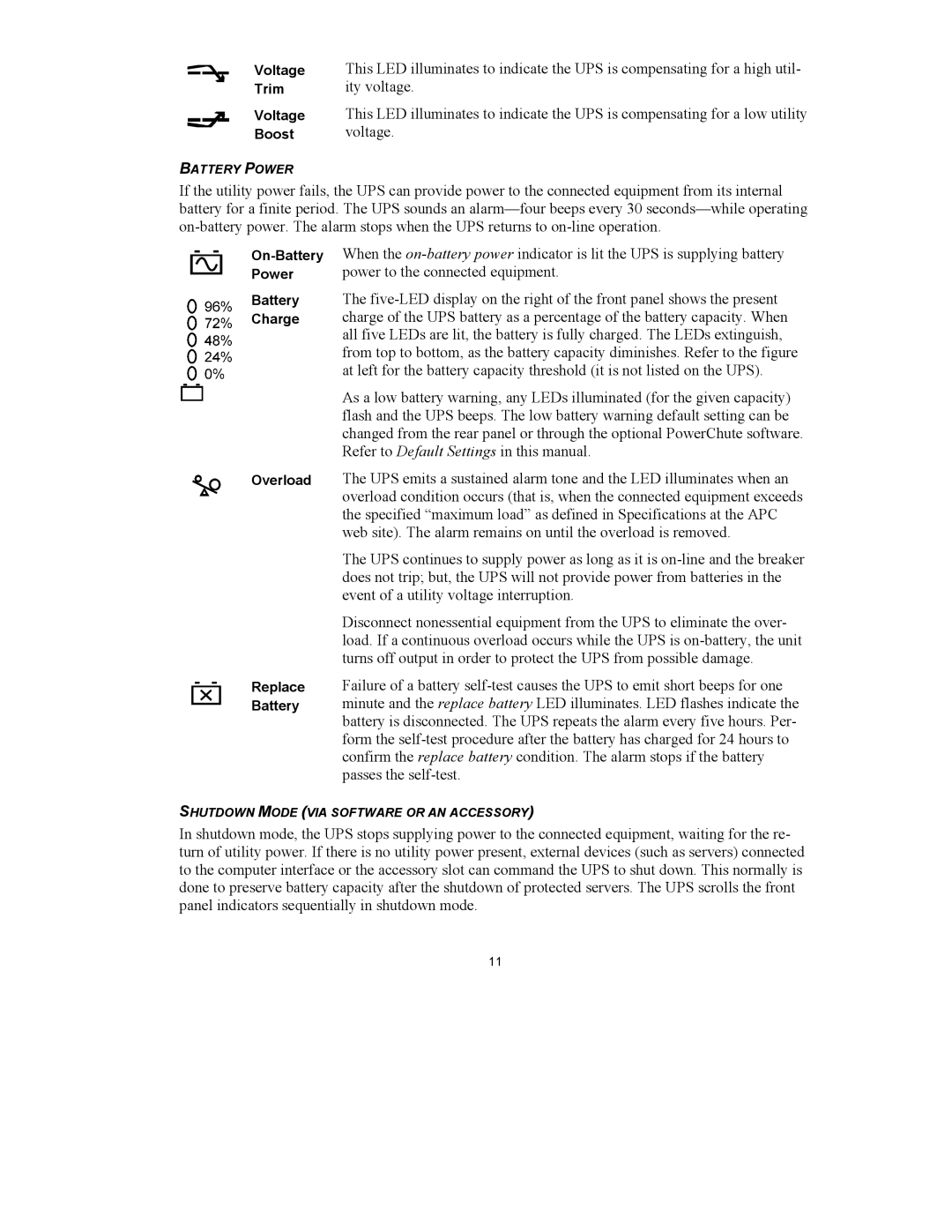 American Power Conversion 3000VA 3U, 2200VA 3U user manual Ity voltage 