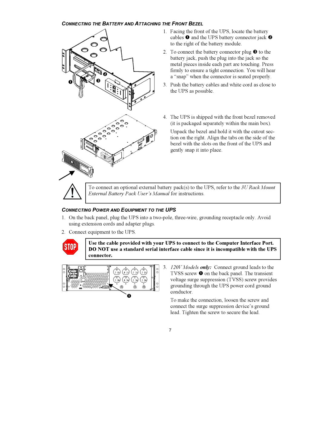 American Power Conversion 3000VA 3U, 2200VA 3U user manual Facing the front of the UPS, locate the battery 