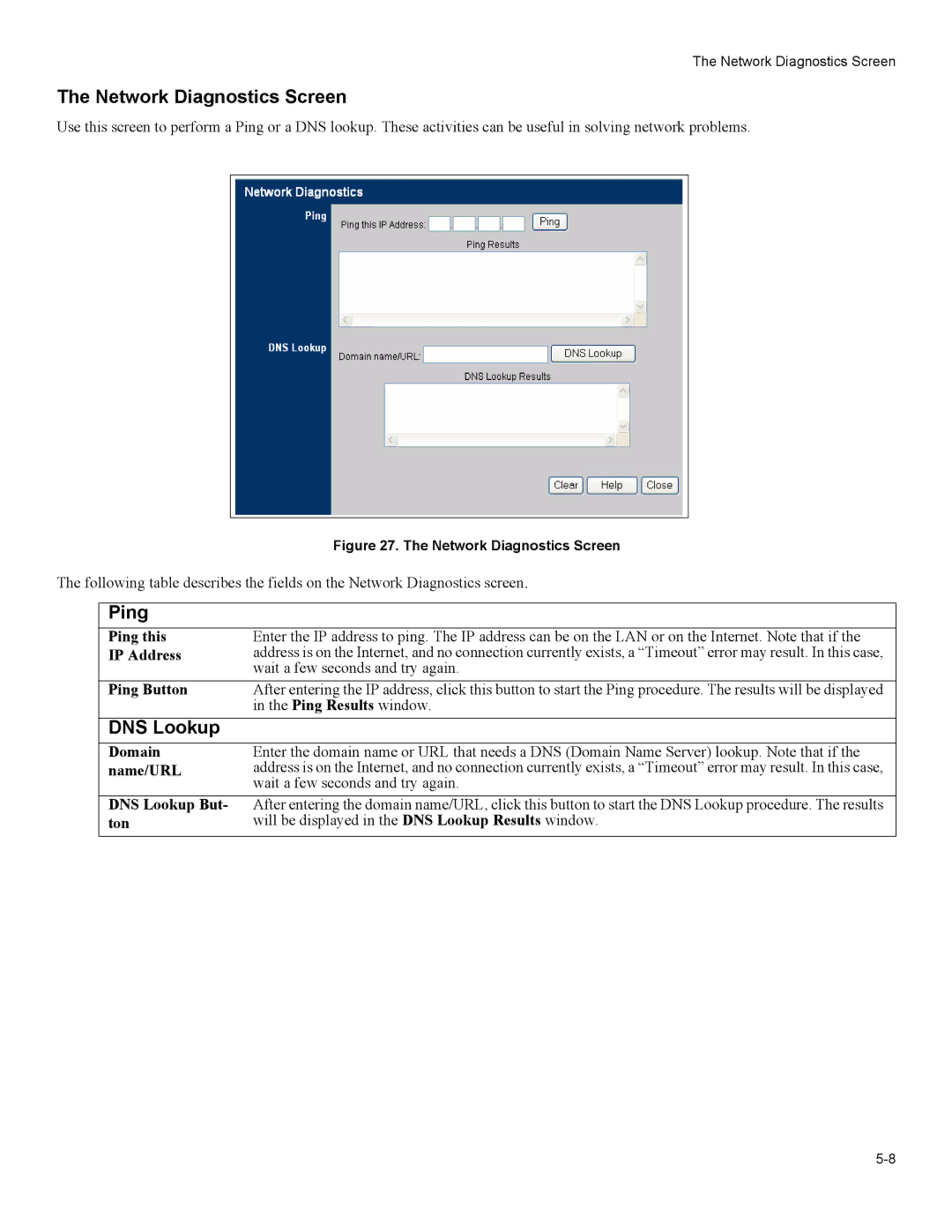 American Power Conversion 3-in-1 Wireless Mobile Router user manual Network Diagnostics Screen, Ping, DNS Lookup 