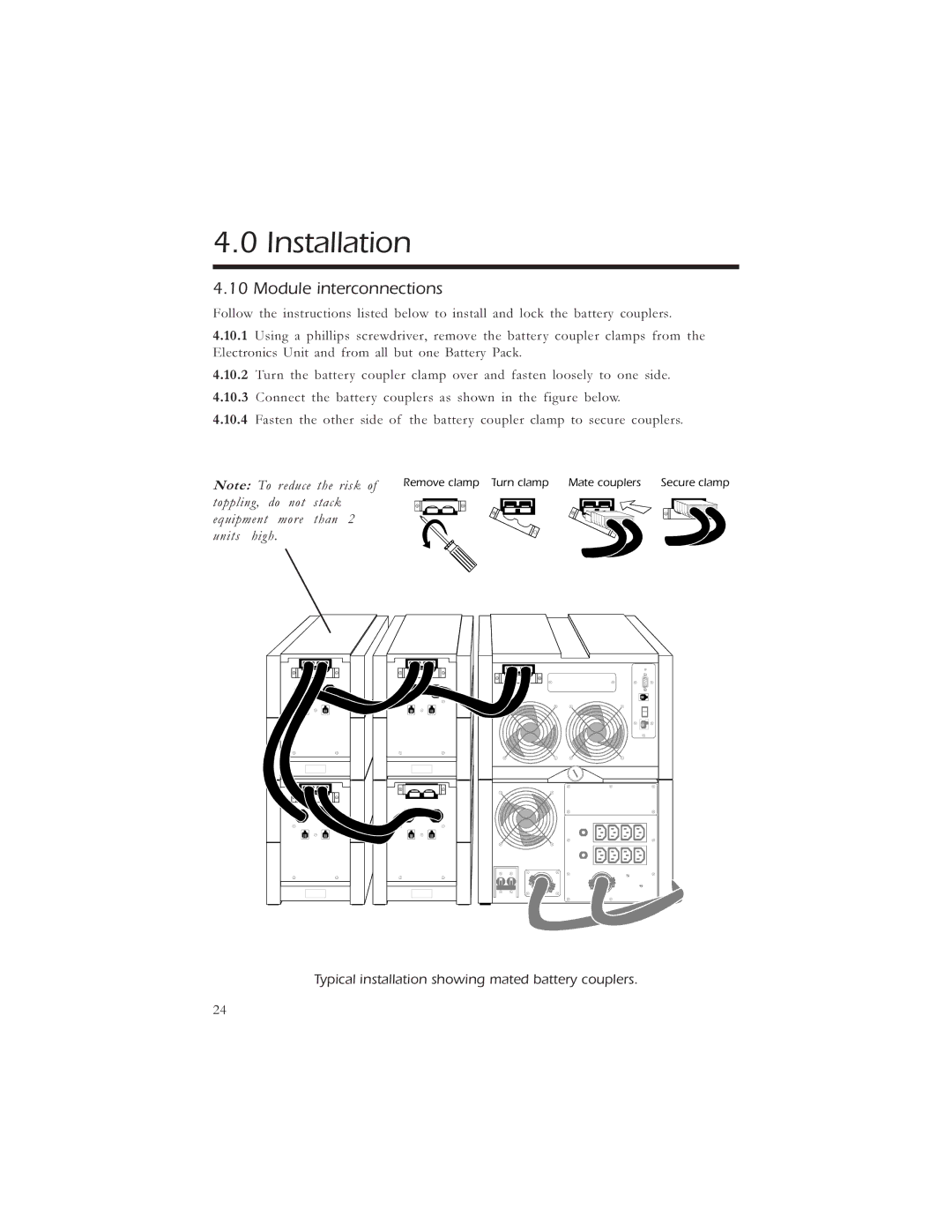 American Power Conversion 5000, 3000 manual Module interconnections 