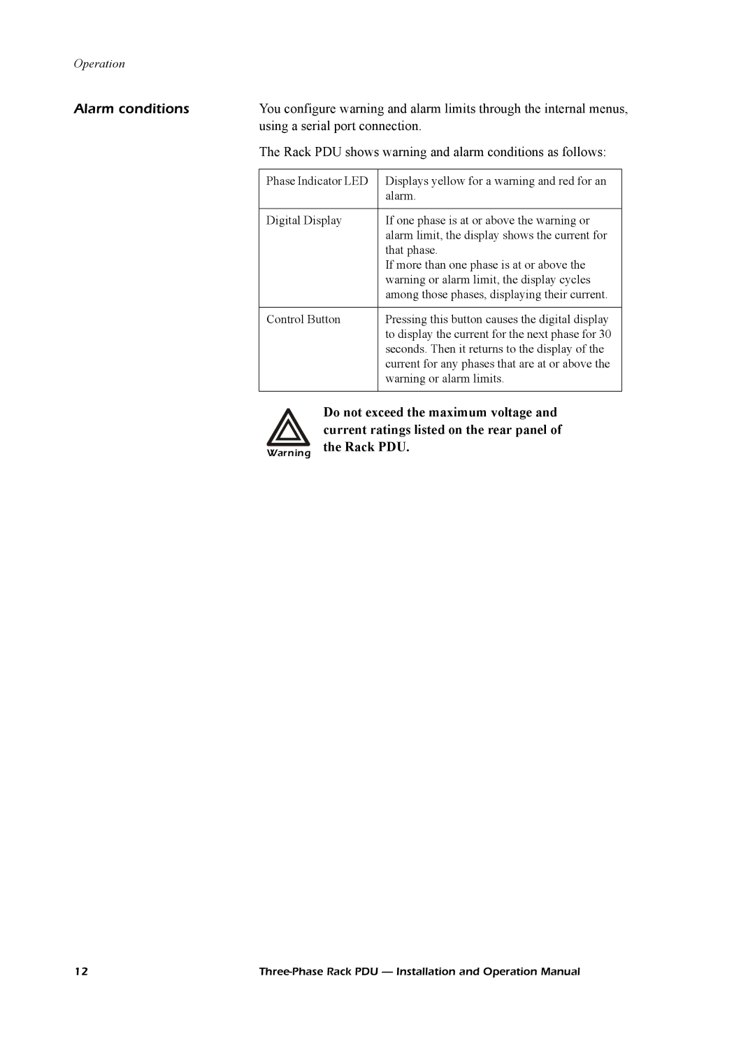 American Power Conversion AP7602, AP7608, AP7601 operation manual Alarm conditions, Using a serial port connection 