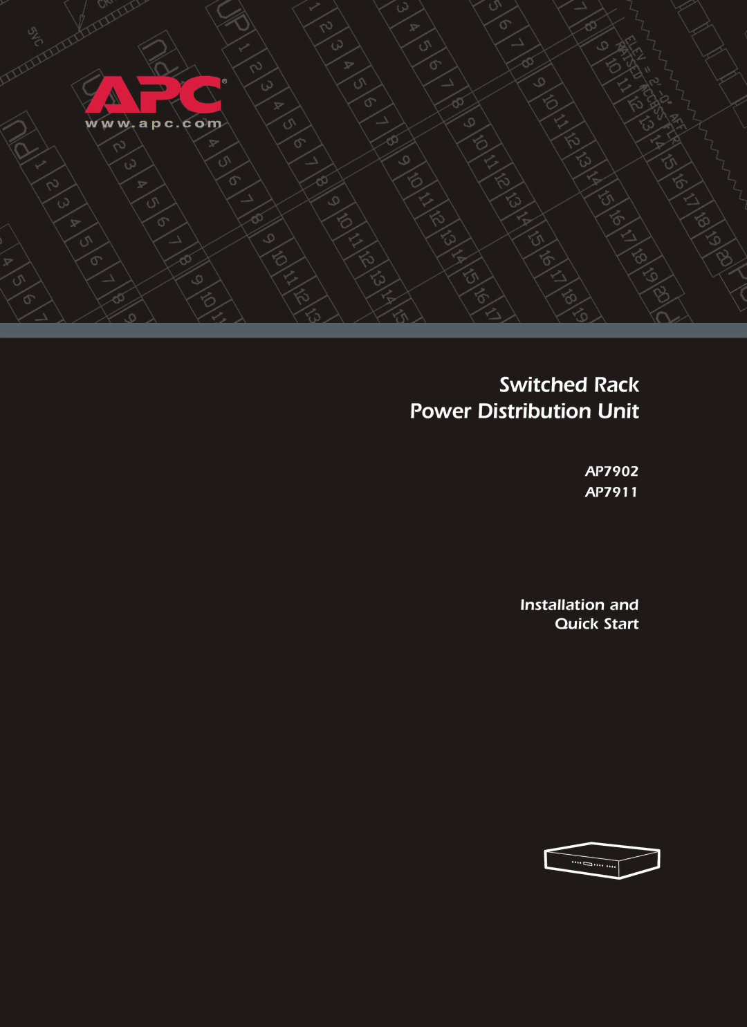 American Power Conversion AP7902 AP7911 quick start Switched Rack Power Distribution Unit 