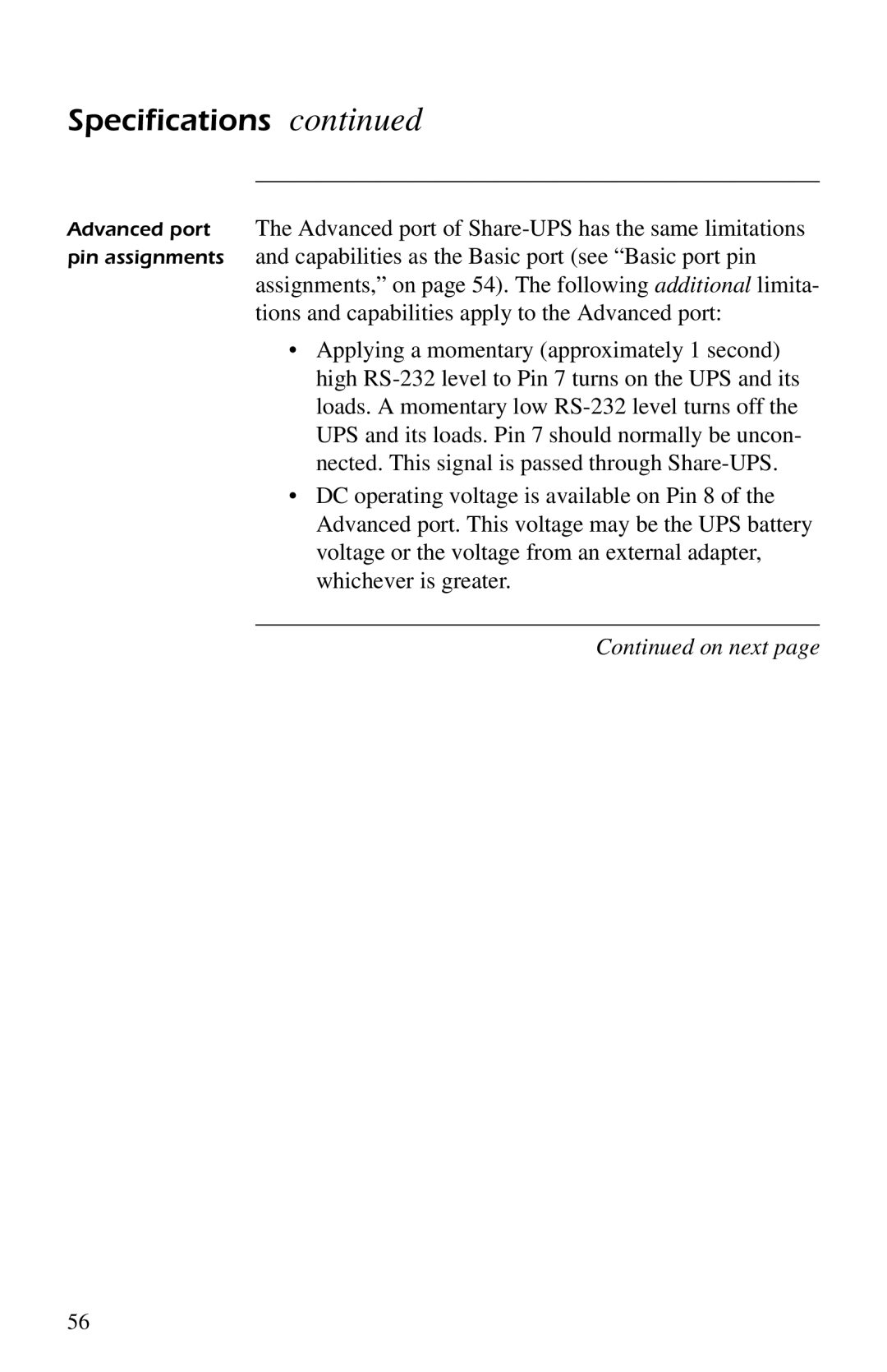 American Power Conversion AP9207 manual Specifications 