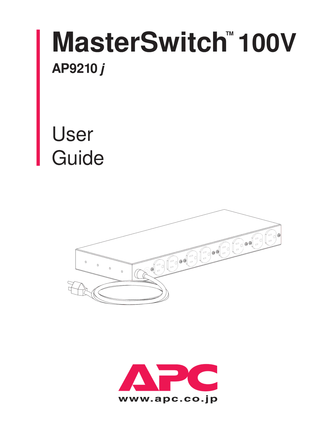 American Power Conversion AP9210 manual MasterSwitchTM 