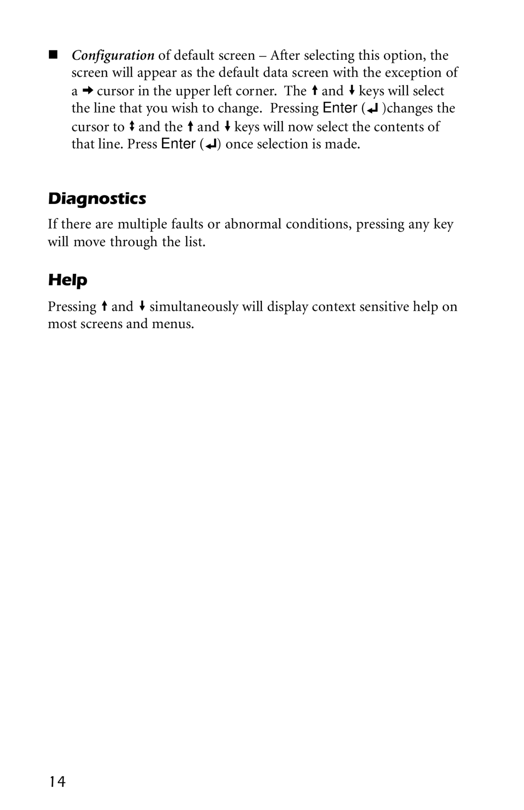 American Power Conversion AP9215 user manual Diagnostics, Help 