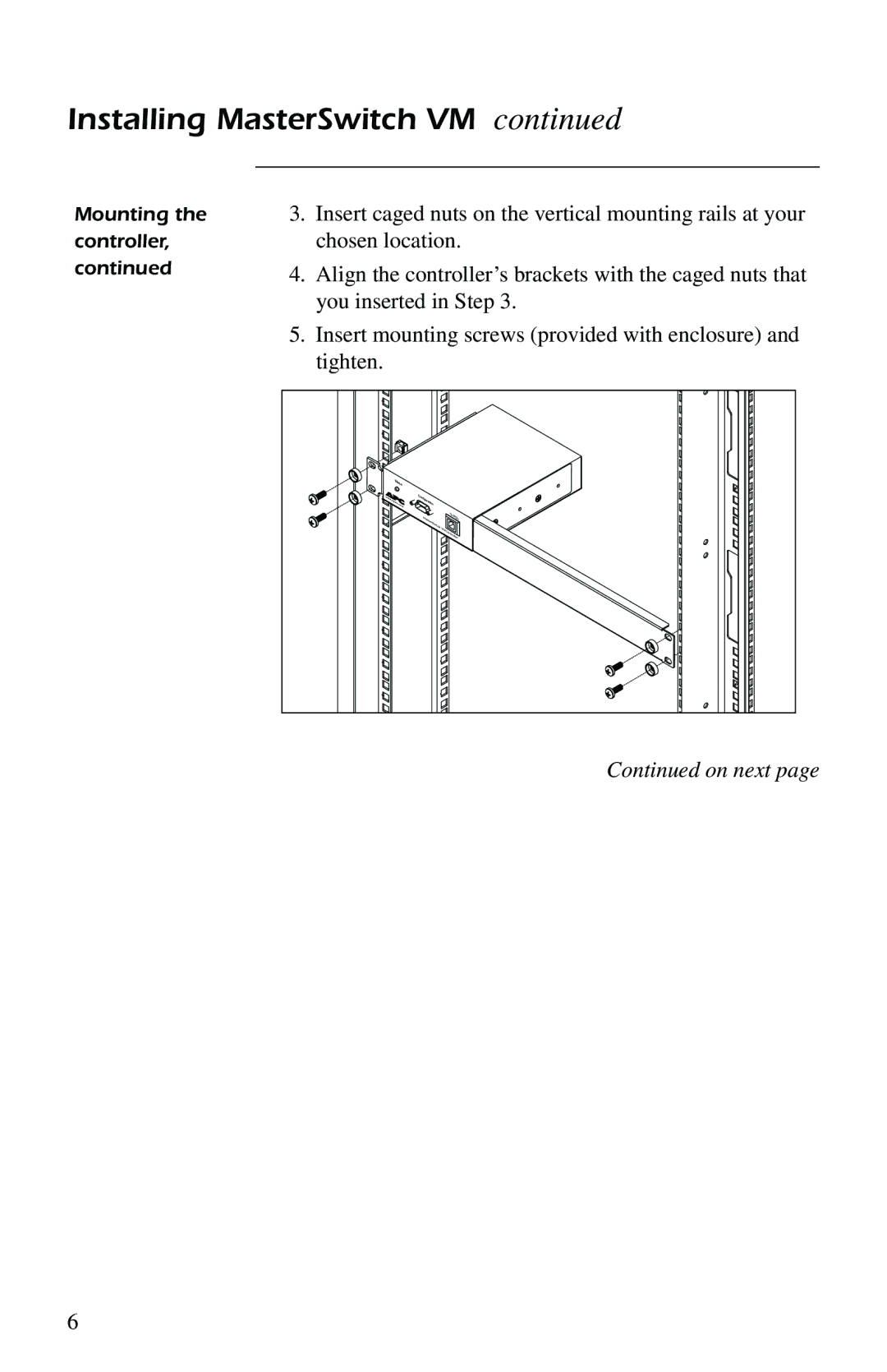 American Power Conversion AP9221X166, AP9221EXPX166 quick start manual Installing MasterSwitch VM 