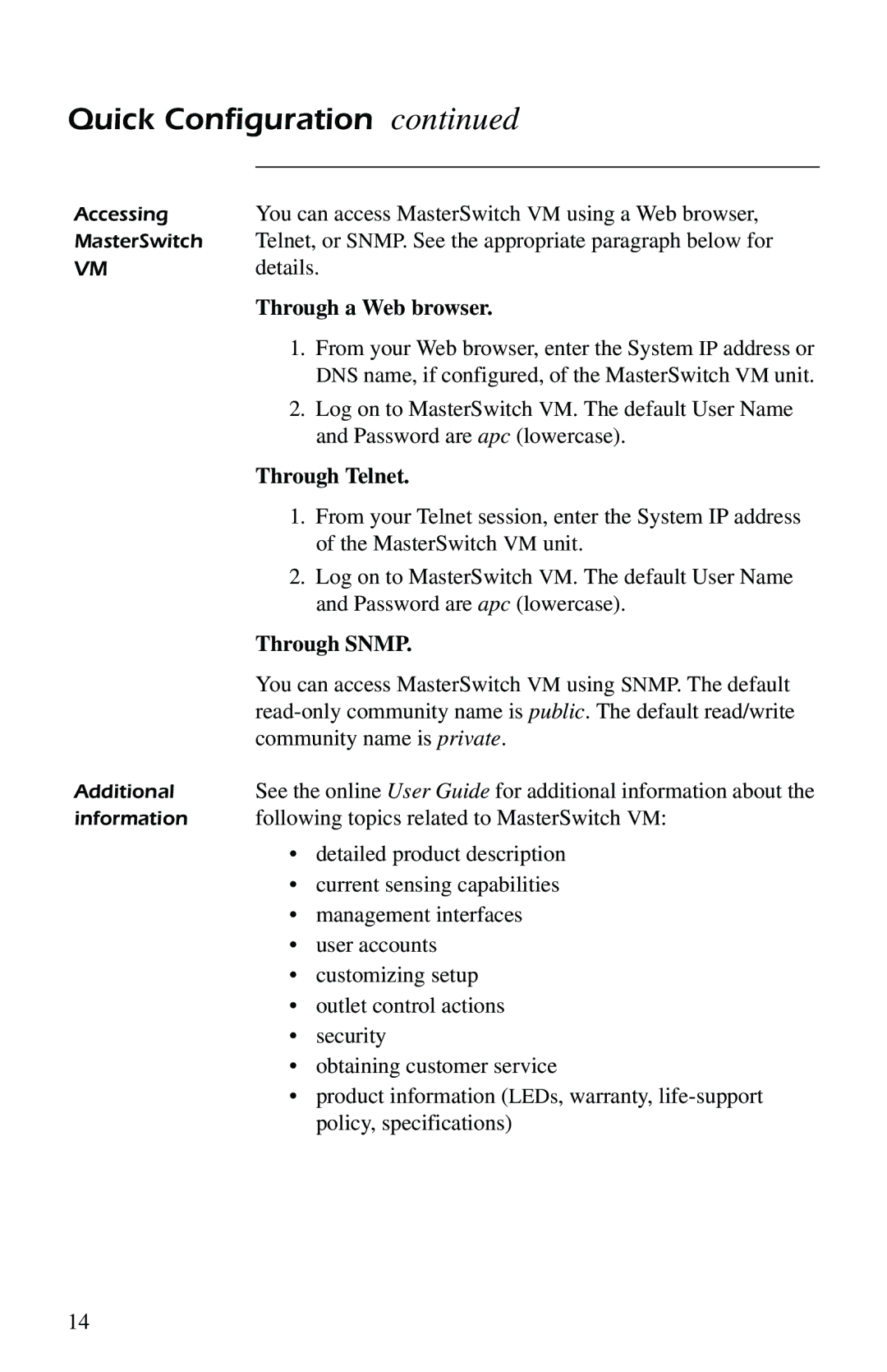 American Power Conversion AP9221X166, AP9221EXPX166 quick start manual Through a Web browser 