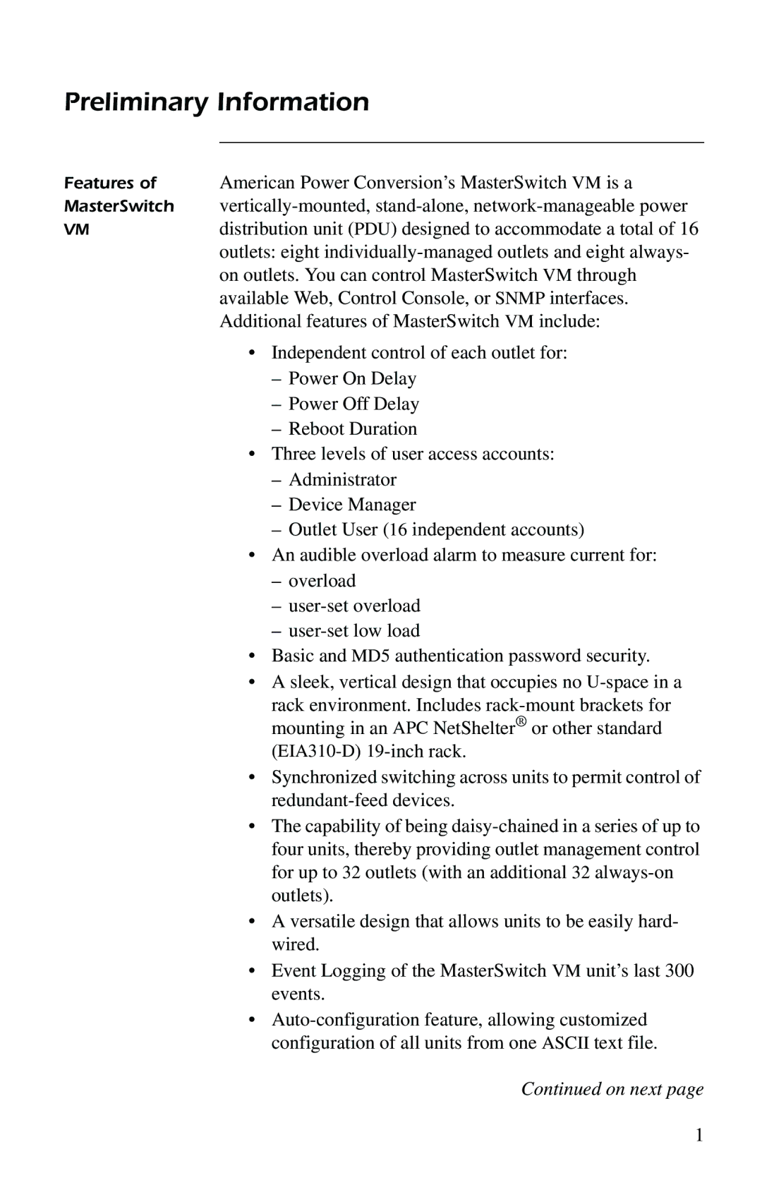 American Power Conversion AP9221EXPX166, AP9221X166 quick start manual Preliminary Information 