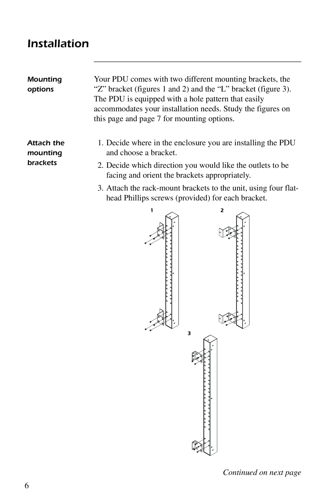 American Power Conversion AP9554 installation manual Installation 